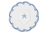 White With Blue Waves Placemat