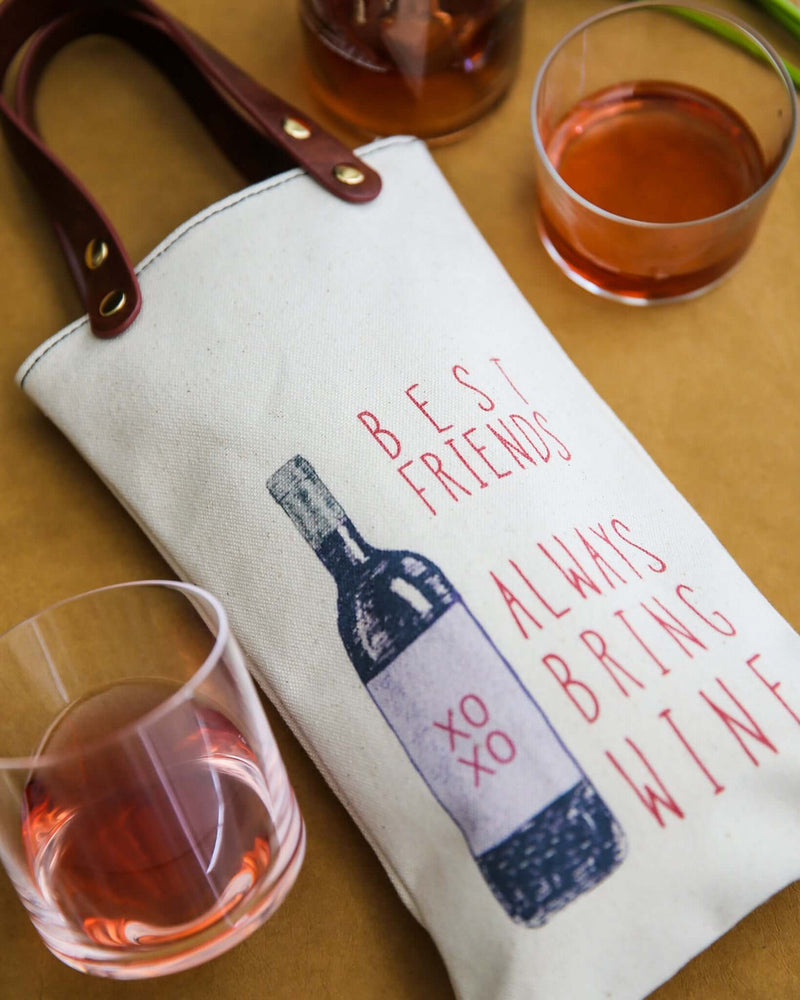 Best Friends Wine Tote