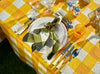 Mustard Gingham Check Napkins