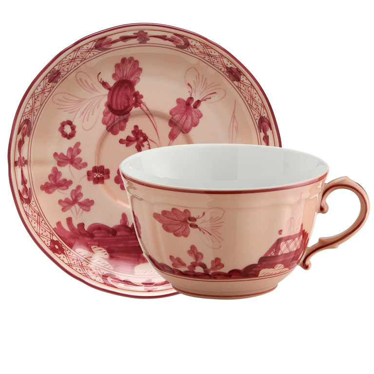 Ginori 1735 Oriente Italiano Albus Teacup & Saucer