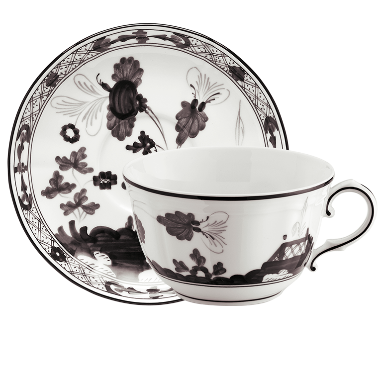 Ginori 1735 Oriente Italiano Albus Teacup & Saucer