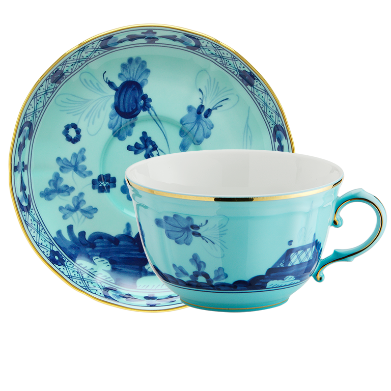 Ginori 1735 Oriente Italiano Albus Teacup & Saucer