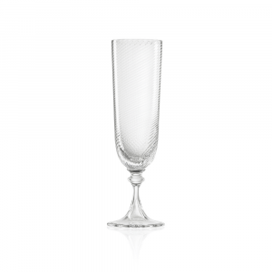 Twisted Transparent Wine Glass - Clear