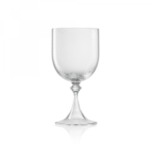 Twisted Transparent Water Glass