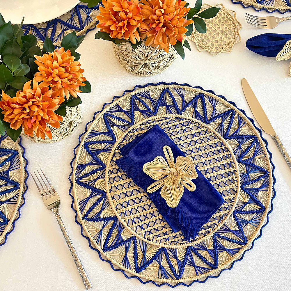 Caracol Blue Pyramid  Placemat