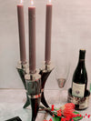 Dark Triple Horn Candleholder
