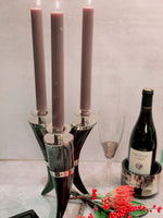 Dark Triple Horn Candleholder