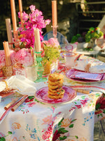 Clarita Pink Tablecloth 88 x 110