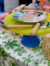 Green With Blue Large cake Stand