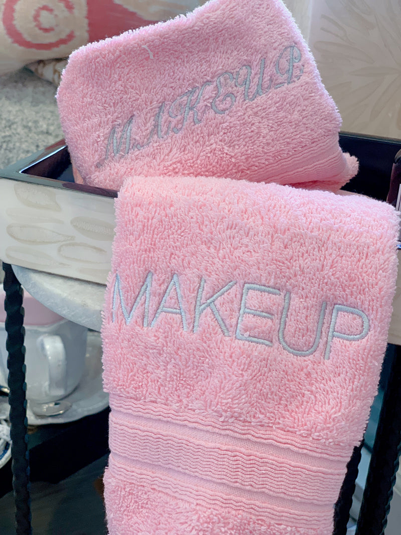 Pink "Makeup" Washcloth