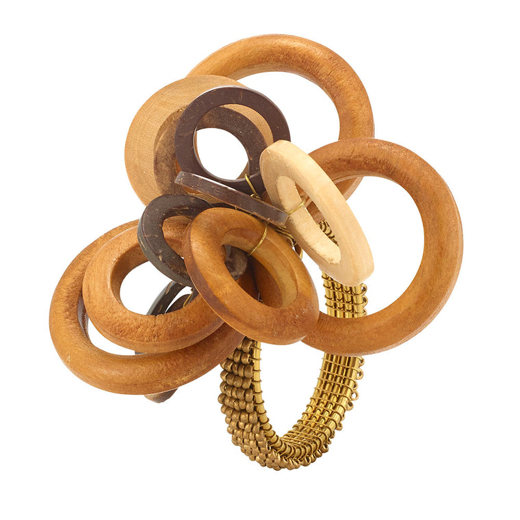 Interlink Wood Napkin Ring