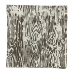 Wood Grain Patterned Napkin Pewter