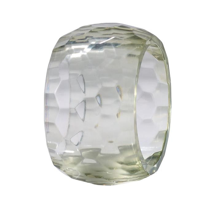 Navy Prism Napkin Ring