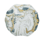 White Silver & Gold Cosmos Placemat
