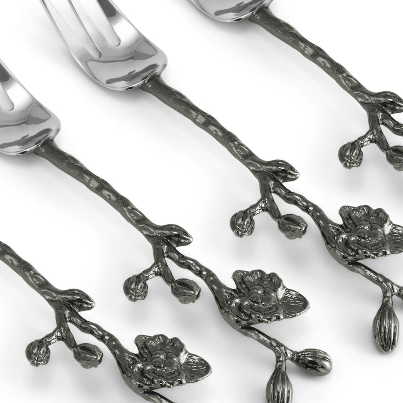 Black Orchid Cocktail Spoons set of 4