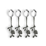 Black Orchid Cocktail Spoons set of 4