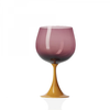 Burlesque Wine Glasses- Coral & Aqua