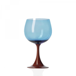 Burlesque Wine Glasses- Coral & Aqua