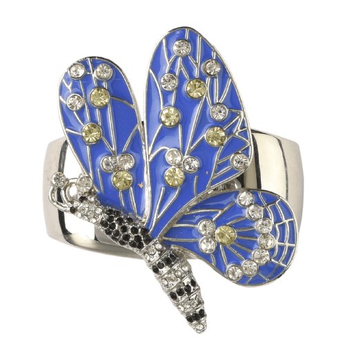 Blue Butterfly Napkin Ring set of 4