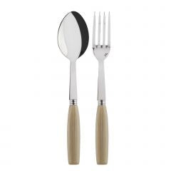 Djembe 2pc Serving Set- fork & knife