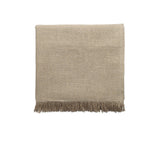 Fringe Natural & Silver Tablecloth 50 x 110
