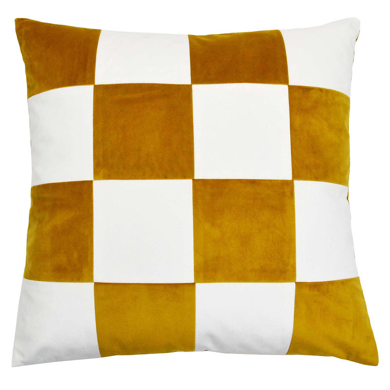Cream & Good Checkerboard Pillow