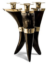 Dark Triple Horn Candleholder
