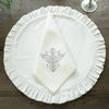 Velvet Cream Ruffle Placemat