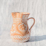 Small Verde Pitcher with Handpainted Design