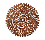 Brown Round Bamboo Placemat