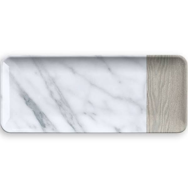 Carrara Bi Color Melamine Platter