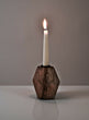 Short Inca Wood Candleholder