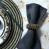 Black Sparkle Napkin Ring