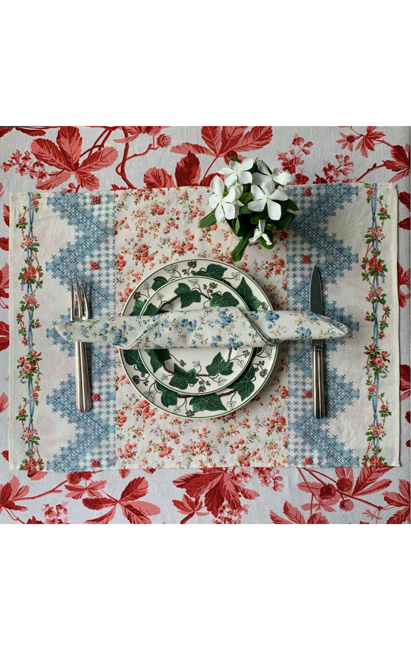 Tidewater Pink & Blue Placemat