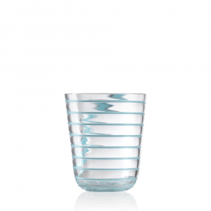 Green Twist Water Glass