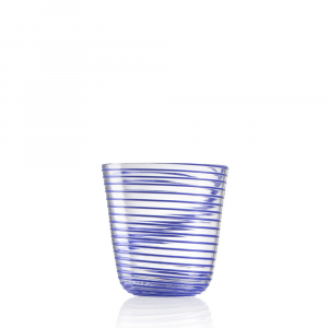 Light Blue Twist Water Glass